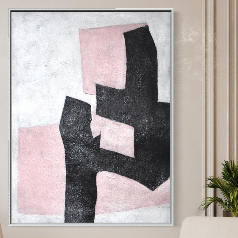 Black and Pink Wall Art
