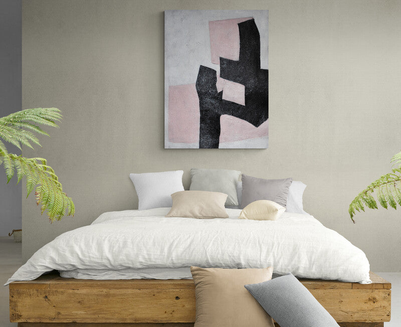 Black and Pink Wall Art