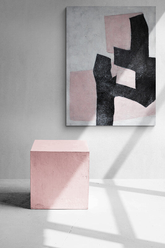 Black and Pink Wall Art
