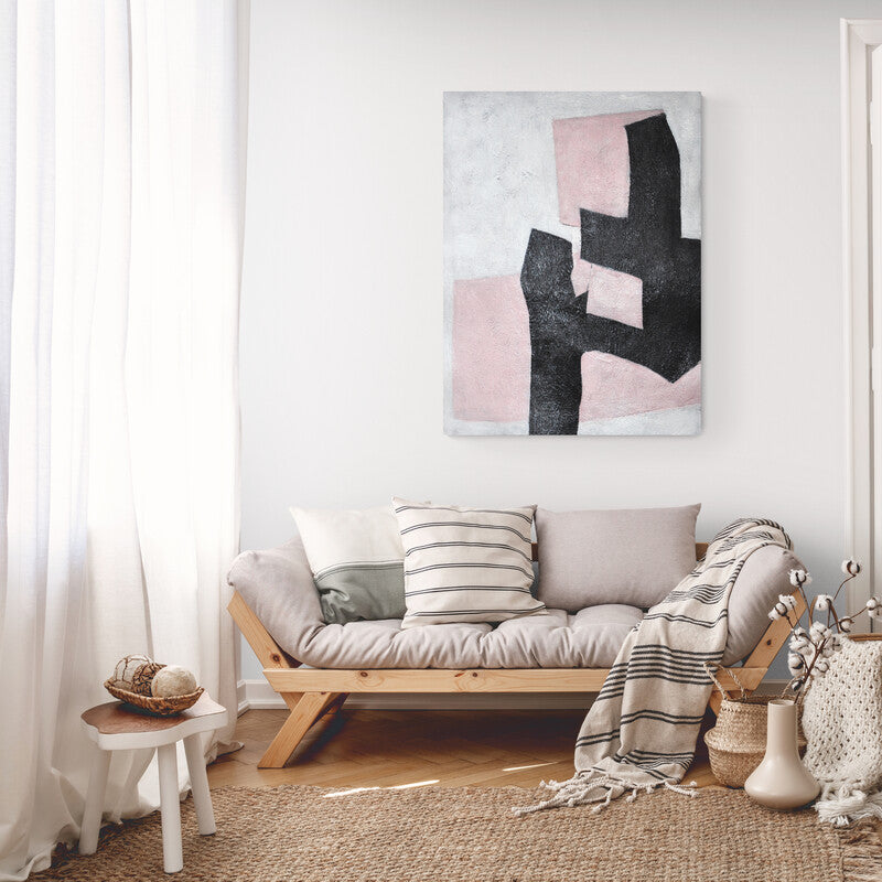 Black and Pink Wall Art