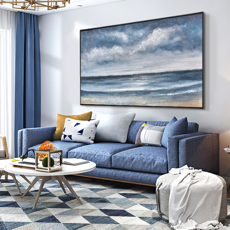 Trüben Tag am Strand